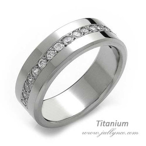 7. 큐빅 Titanium 티타늄 반지쥴리앤코 실버골드주얼리